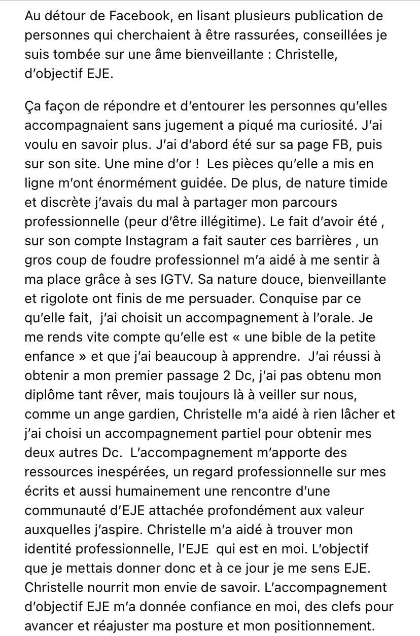 Témoignage ;)